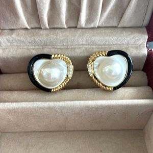 Heart Shaped Clip On Earrings